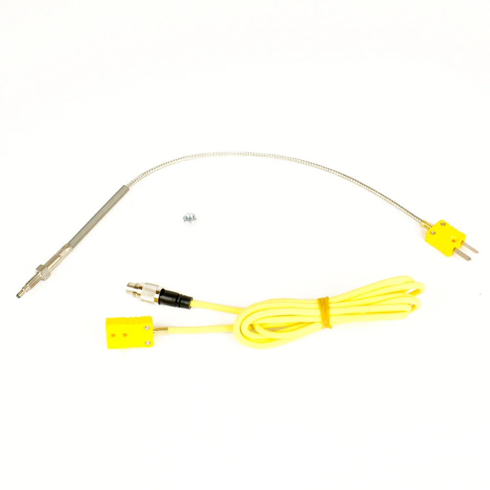 Mychron 4, 5, 6 EGT Exhaust Gas Sensor 5mm Thread with Yellow Patch Cable, Two Piece